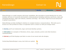 Tablet Screenshot of hainesdesign.com